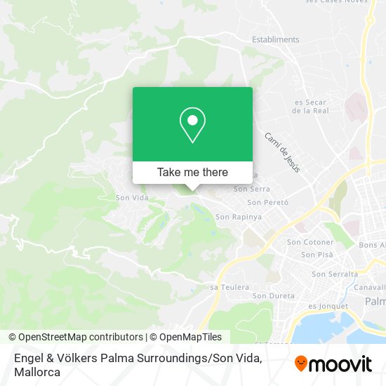 Engel & Völkers Palma Surroundings / Son Vida map