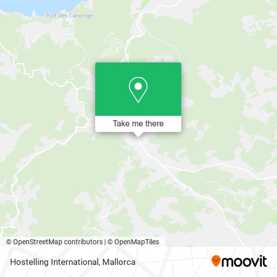 Hostelling International map