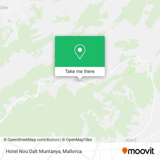 mapa Hotel Nou Dalt Muntanya