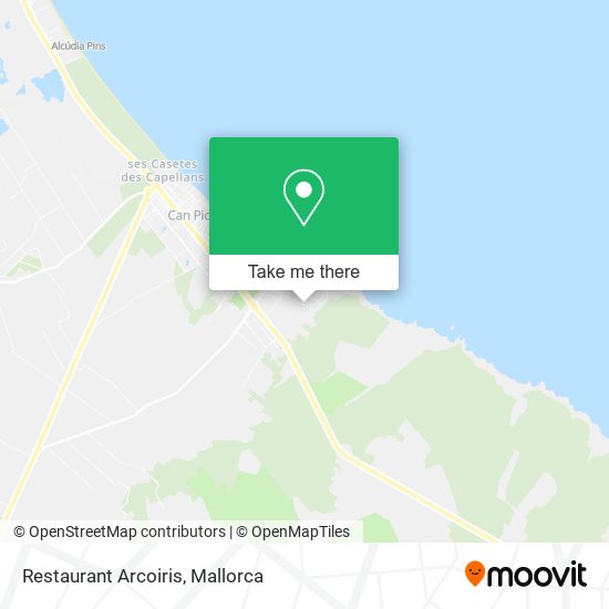 Restaurant Arcoiris map