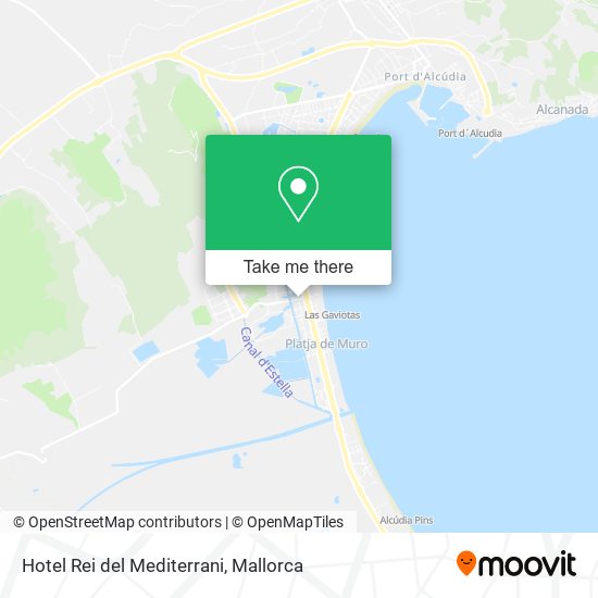 Hotel Rei del Mediterrani map