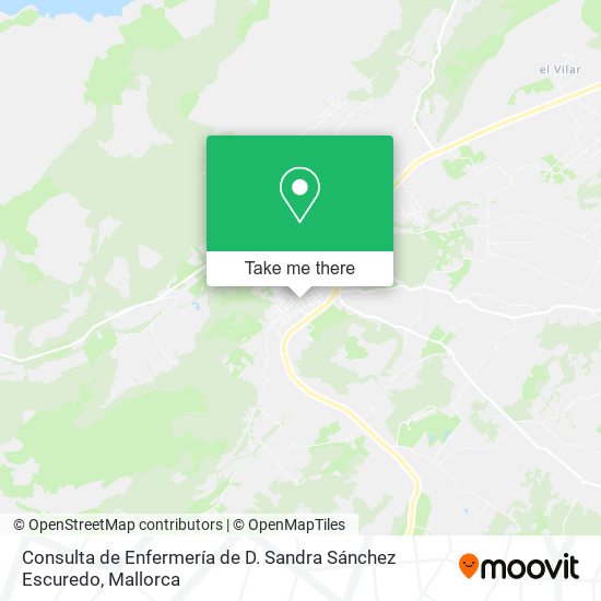 mapa Consulta de Enfermería de D. Sandra Sánchez Escuredo