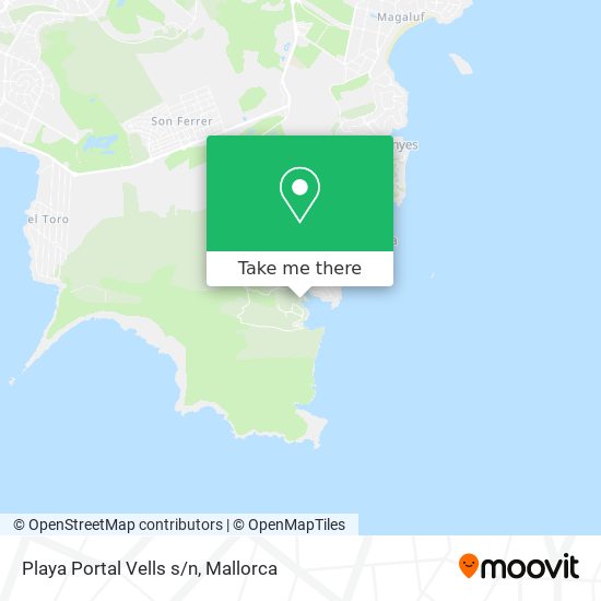 Playa Portal Vells s/n map