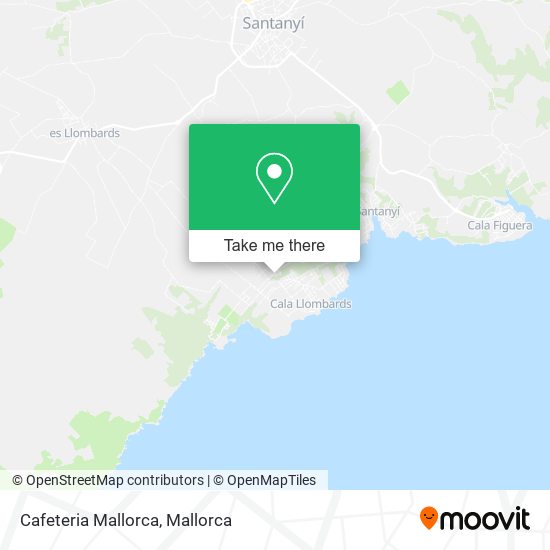 Cafeteria Mallorca map