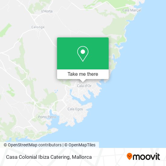 Casa Colonial Ibiza Catering map