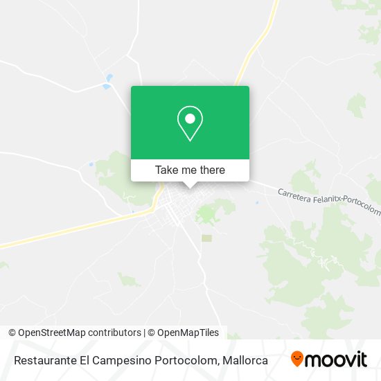 Restaurante El Campesino Portocolom map