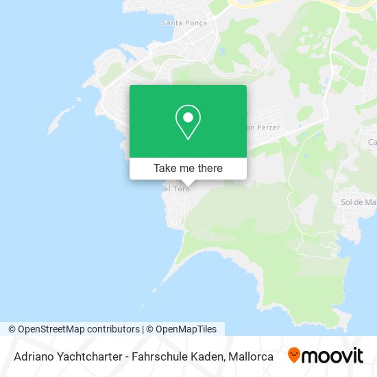 mapa Adriano Yachtcharter - Fahrschule Kaden