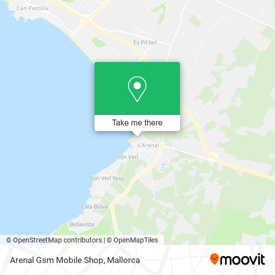 mapa Arenal Gsm Mobile Shop