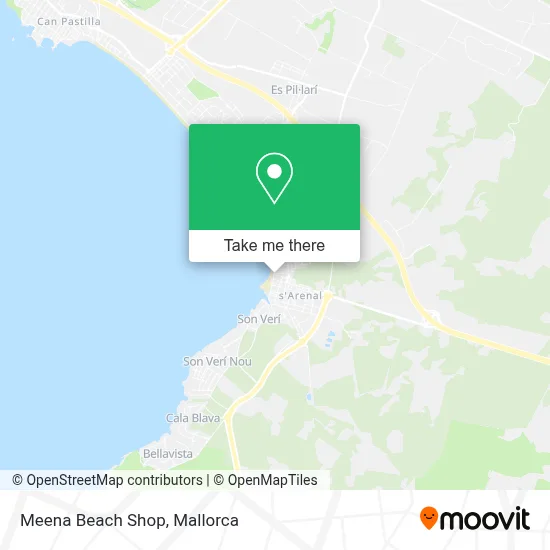 Meena Beach Shop map