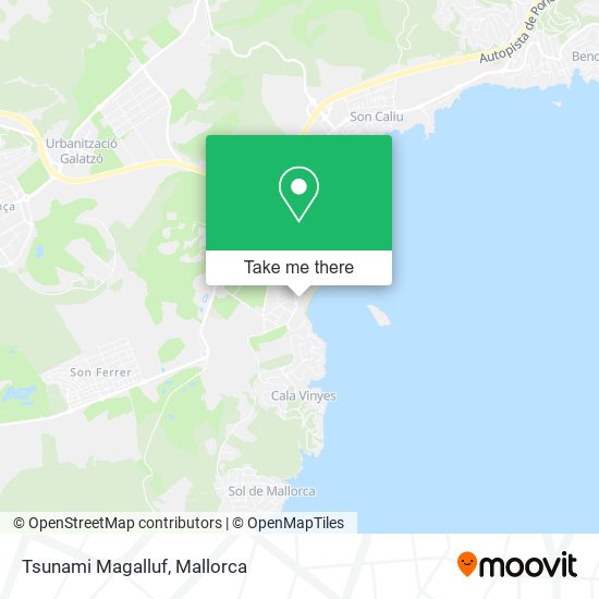 mapa Tsunami Magalluf