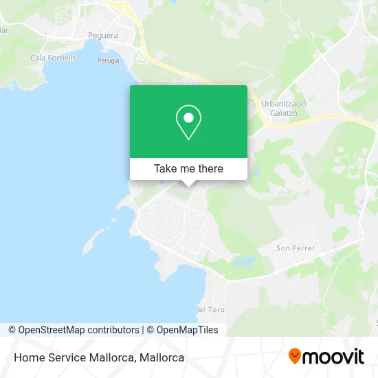 Home Service Mallorca map