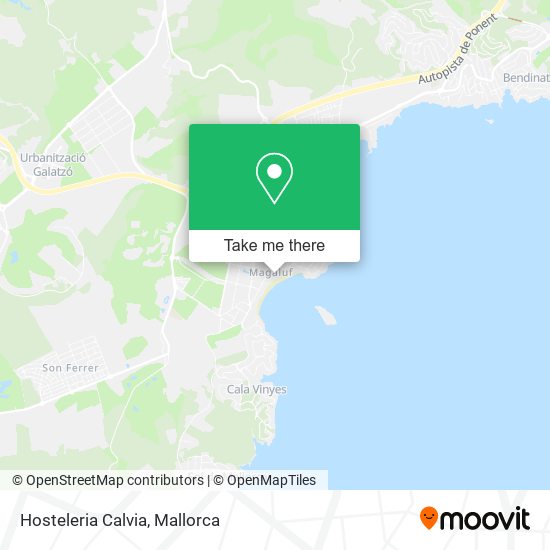 Hosteleria Calvia map