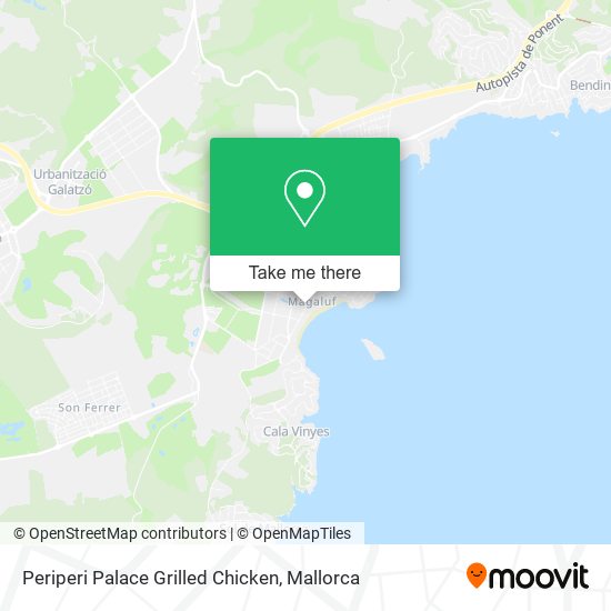 mapa Periperi Palace Grilled Chicken