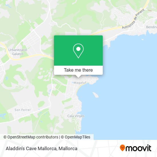 Aladdin's Cave Mallorca map