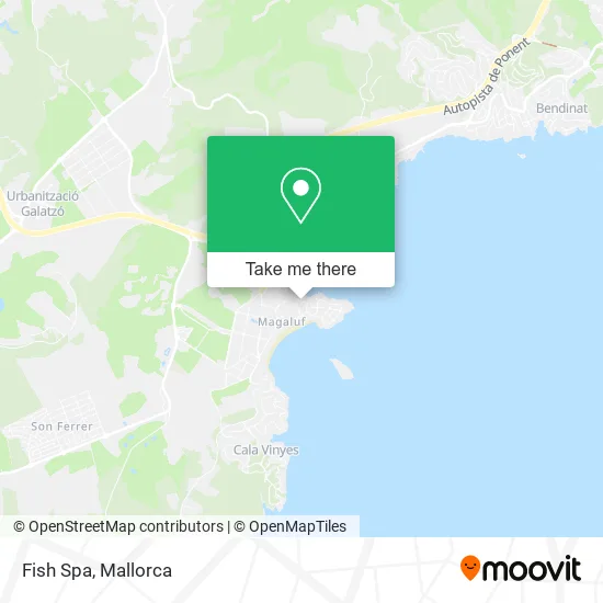 mapa Fish Spa