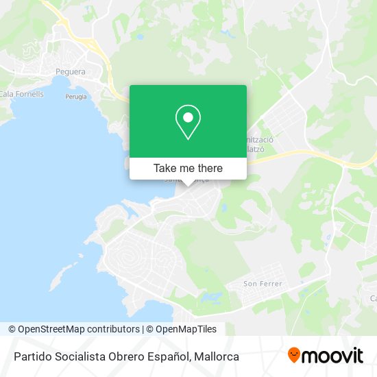 Partido Socialista Obrero Español map