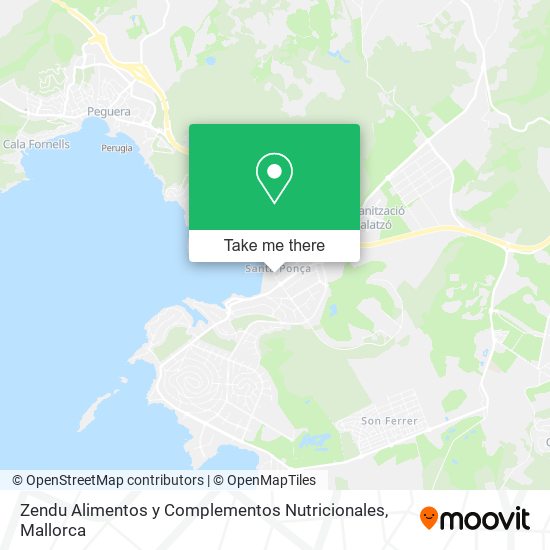 Zendu Alimentos y Complementos Nutricionales map