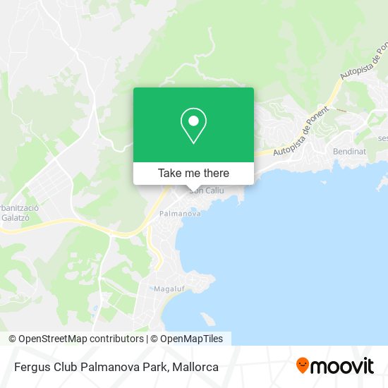 mapa Fergus Club Palmanova Park
