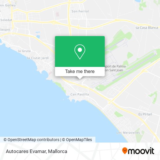 Autocares Evamar map
