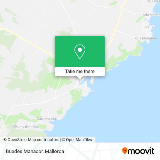 Buades Manacor map