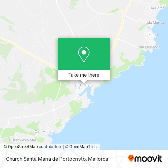 mapa Church Santa Maria de Portocristo