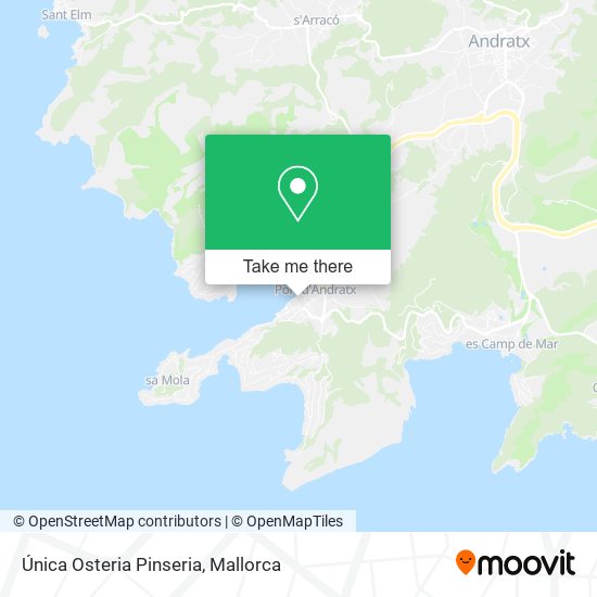 Única Osteria Pinseria map