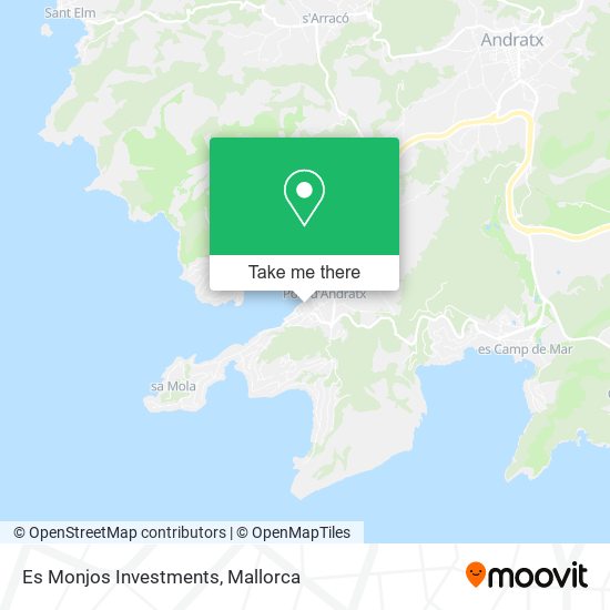 Es Monjos Investments map