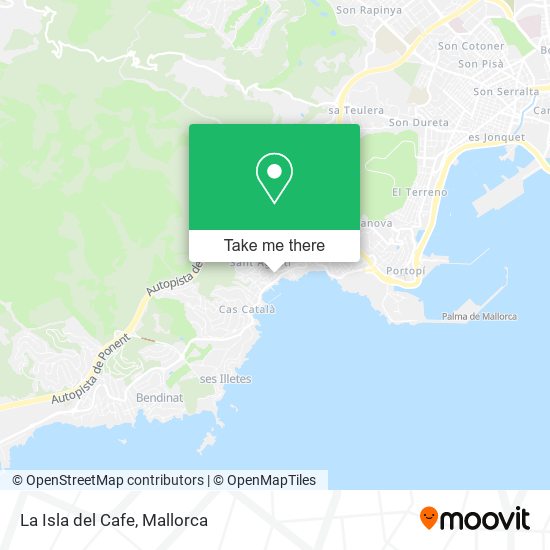 La Isla del Cafe map