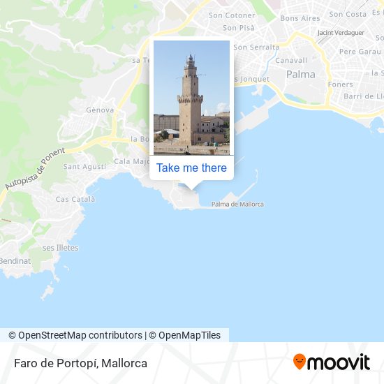 mapa Faro de Portopí