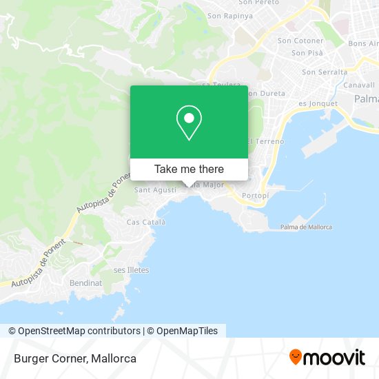 mapa Burger Corner