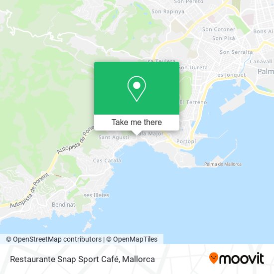 mapa Restaurante Snap Sport Café