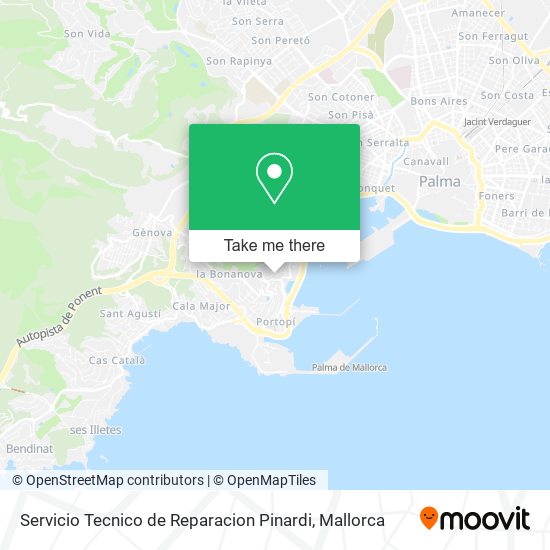 Servicio Tecnico de Reparacion Pinardi map