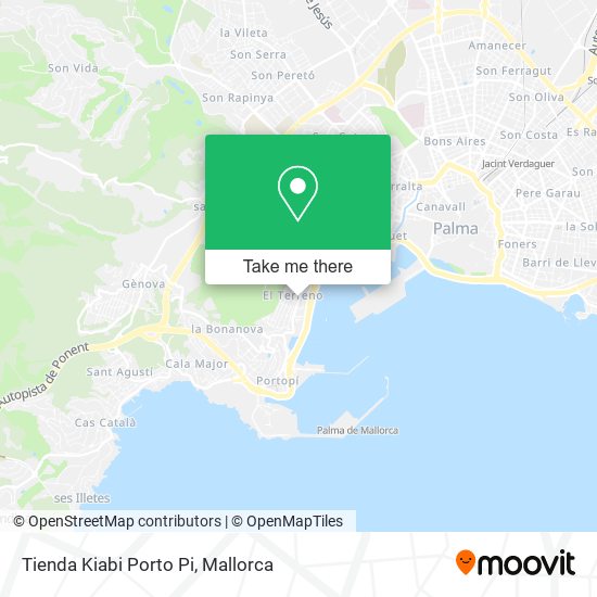 Tienda Kiabi Porto Pi map