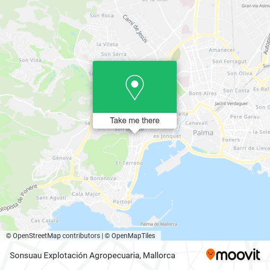 mapa Sonsuau Explotación Agropecuaria