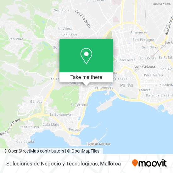 Soluciones de Negocio y Tecnologicas map