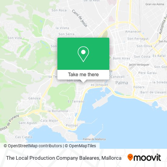 The Local Production Company Baleares map