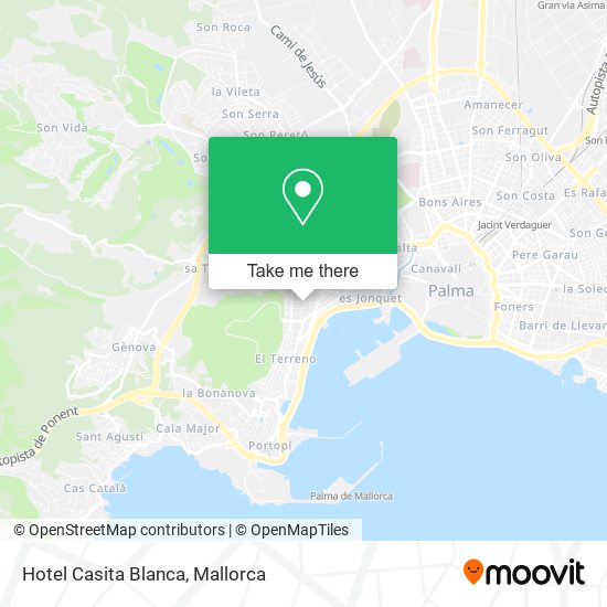 Hotel Casita Blanca map