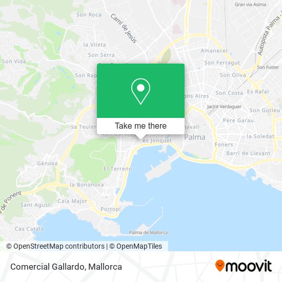 Comercial Gallardo map