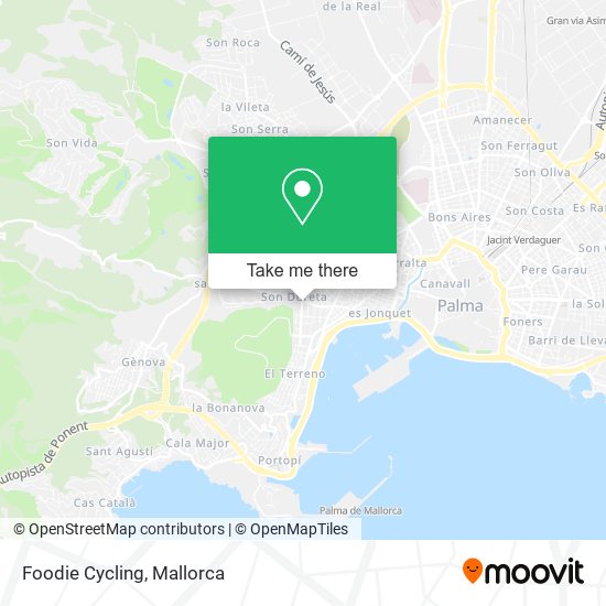 mapa Foodie Cycling