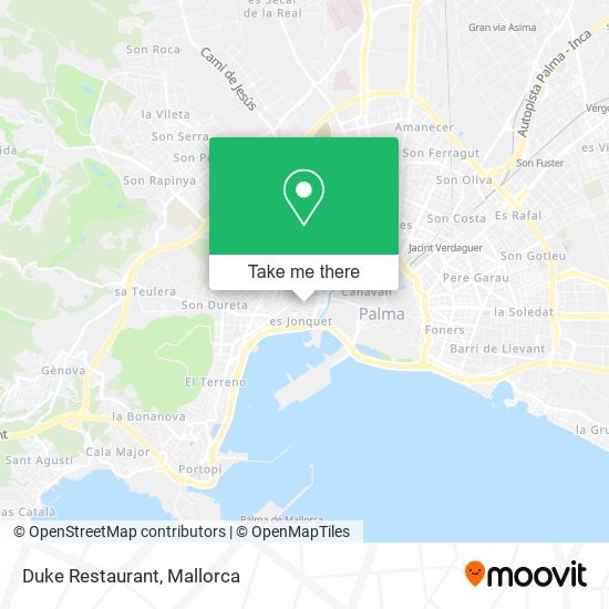 mapa Duke Restaurant