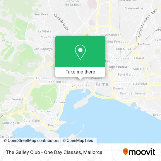 The Galley Club - One Day Classes map