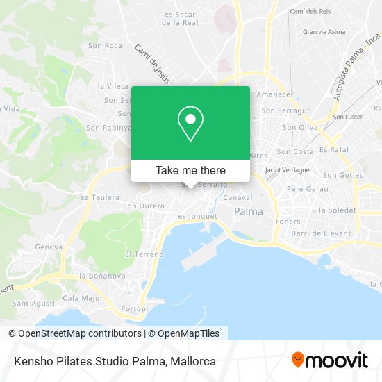 Kensho Pilates Studio Palma map