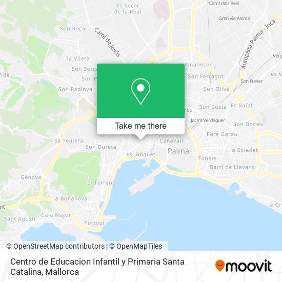 mapa Centro de Educacion Infantil y Primaria Santa Catalina