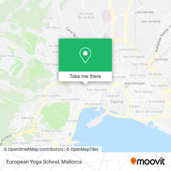 mapa European Yoga School