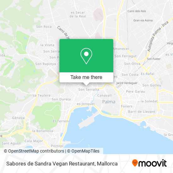 Sabores de Sandra Vegan Restaurant map