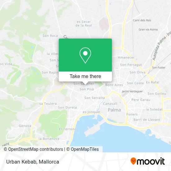 Urban Kebab map