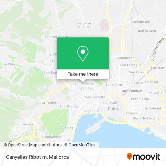 Canyelles Ribot m map