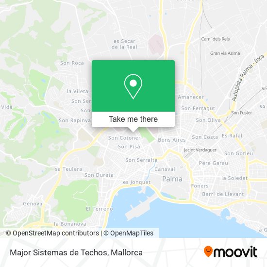 Major Sistemas de Techos map