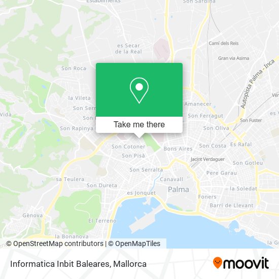 Informatica Inbit Baleares map