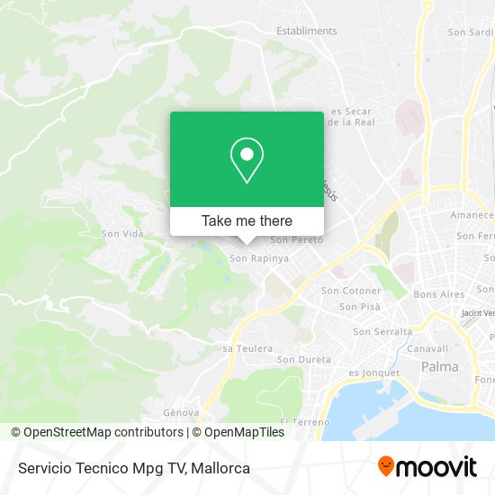 Servicio Tecnico Mpg TV map